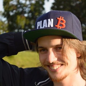 Plan B BTC Bitcoin Hat, Time for Plan B, BTC Cryptocurrency Accessory Gift 3D Puff Embroidered Premium Snapback image 5