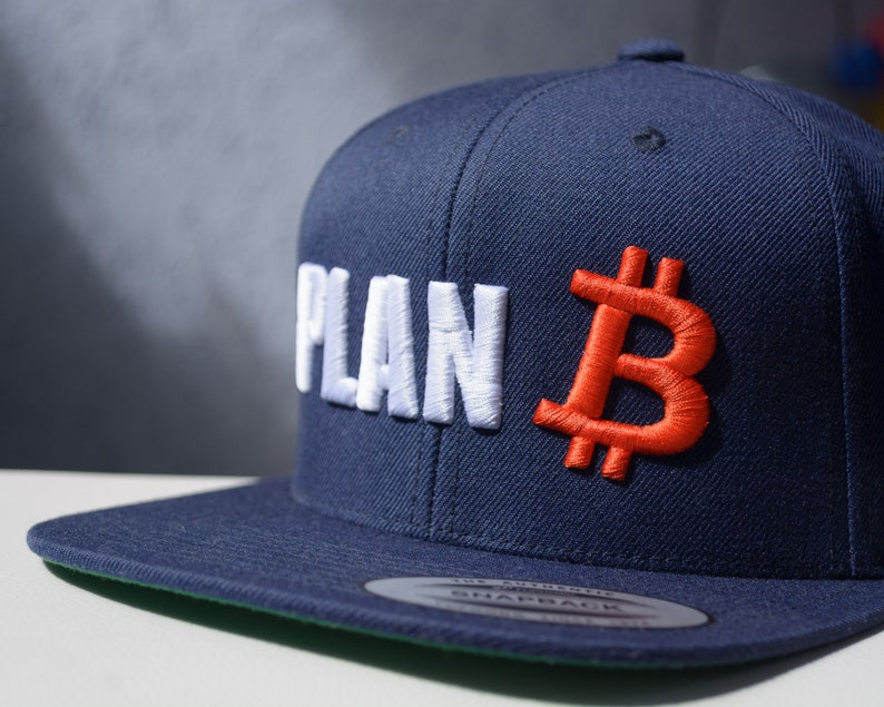 Plan B BTC Bitcoin Hat, Time for Plan B, BTC Cryptocurrency Accessory Gift 3D Puff Embroidered Premium Snapback image 7