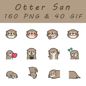 Digital Otter San Clip Art/Sticker/GoodNotes/Scrapbook/Diary/Planner Material.PNG
