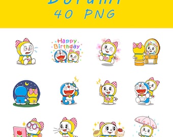 Digital Dorami Character Clip Art/Sticker/GoodNotes/Planner Material.PNG