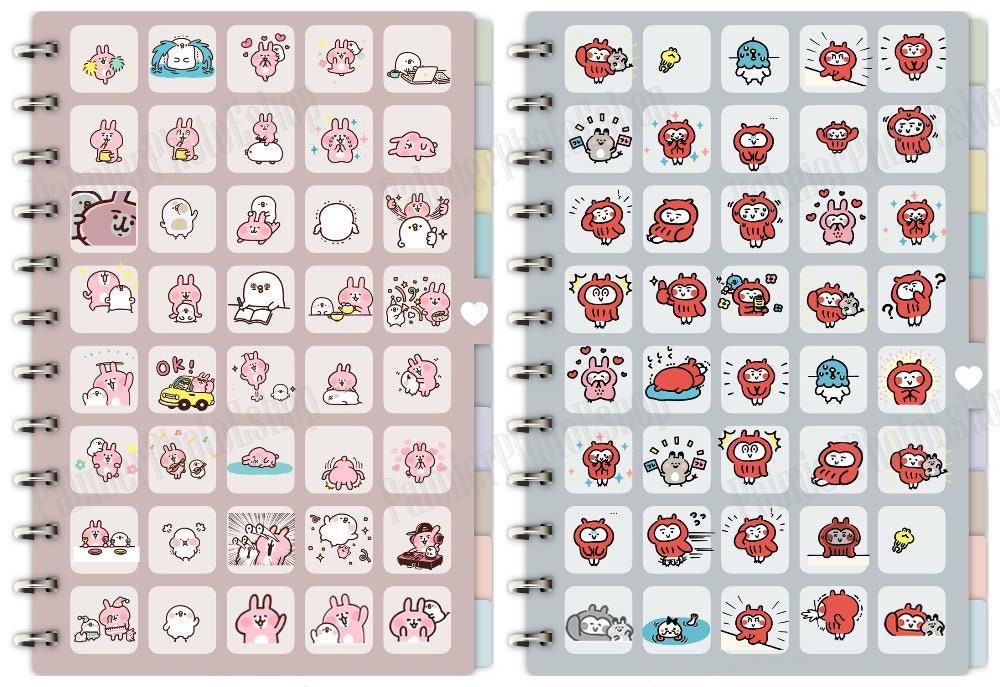 Digital Japanese Pink Bunny Kana Hera Kanahei Anime Cute Clip Art ...