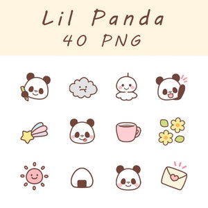Digital lindo Lil Panda Clip Art/Sticker/GoodNotes/Scrapbook/Diary/Planner Material.PNG