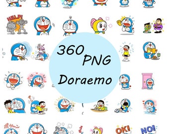Digital Doraemon Character Clip Art/Sticker/GoodNotes/Planner Material.PNG