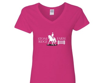 Stone Ridge Farm- Women’s Heavy Cotton V-Neck T-Shirt