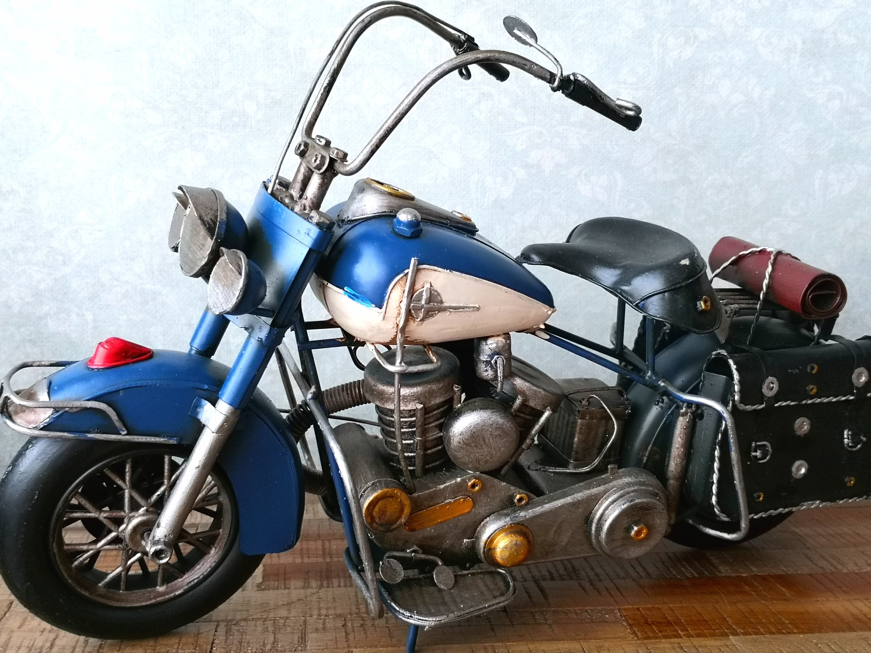 Vintage Motorcycle Decor Harley Motorcycle Sculpture Metal Etsy