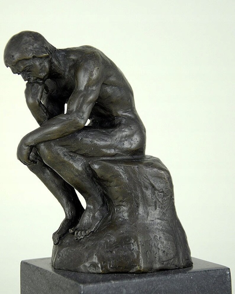 Il Pensatore di Rodin Bronze Sculpture Le Penseur Bronze
