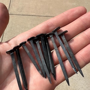 Hand forged Blacksmith Nails 5 pack