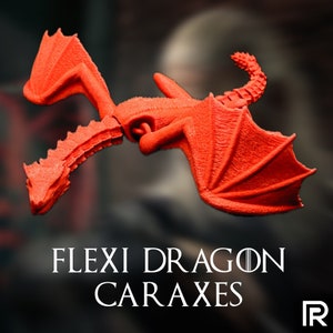 Flexi Caraxes, House of the Dragon Daemon Targaryen Collectible TV Series Dragon