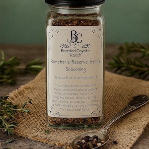 Rancher’s Reserve Steak Seasoning | Bold Grilling Spice Blend | BBQ Rub | All-Natural, Small-Batch, Artisan Steak Rub