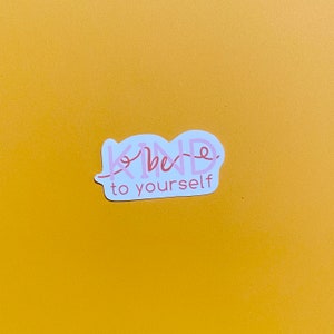 Be Kind Sticker ~ Autocollant Diecut ~ Autocollant Self Love ~ Autocollant positivité ~ Autocollant résistant aux intempéries