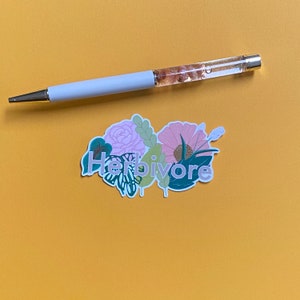 Autocollant Herbivore ~ Autocollant Diecut ~ Autocollant illustré ~ Autocollant résistant aux intempéries ~Kawaii