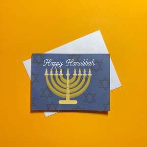 Happy Hanukkah ~ Carte de vacances de Hanoukka ~ Carte de vœux ~ Carte de vœux de Hanoukka