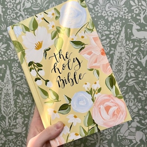 Hand painted Bible, Hand Painted Journaling Bible, ESV, NKJV, CSB, Catholic, etc.