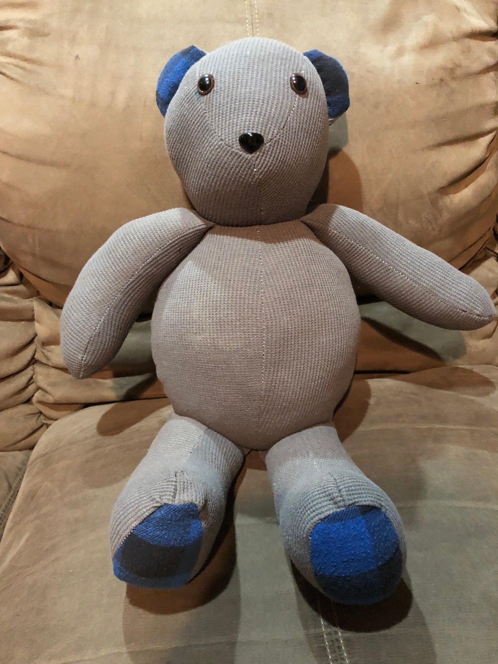 Handmade Memory Bear Made From Loved Ones Clothing Etsy