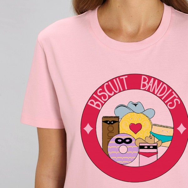 Biscuit t-shirt, Biscuit Bandits Society Organic Unisex T-Shirt - Multiple Colours