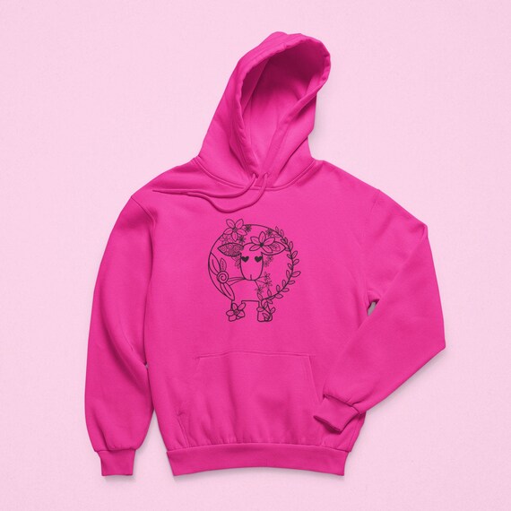 Floral Sheep Design Unisex Hoodie - Etsy