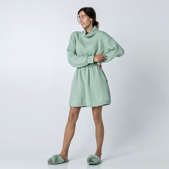 Long Sleeve Pyjama Dress Soft Lounge 