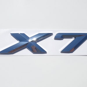 X7 Lettering Rear Boot Lid Trunk Badge Emblem For BMW XDRIVE Series, Chrome