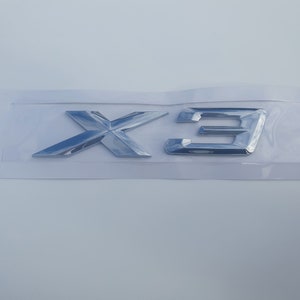 X3 Lettering Rear Boot Lid Trunk Badge Emblem For BMW XDRIVE Series, Chrome