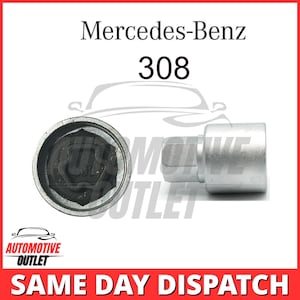 Hoofdbeveiligingswielvergrendelingsbout Sleutel 308, 17 mm dop voor MERCEDES A C E-klasse