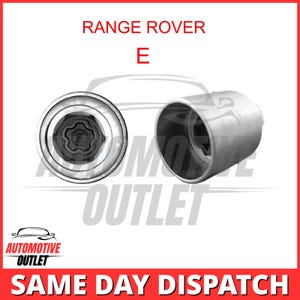 Master Locking Wheel-beveiligingsboutsleutel Letter E voor Land / Range Rover Discovery