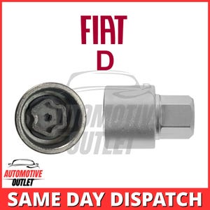 Master Locking Wheel Veiligheidsmoerboutverwijderaar Sleuteldop D voor FIAT
