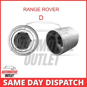 Master Locking Wheel-beveiligingsboutsleutel Letter D voor Land / Range Rover Discovery