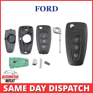 3 Button Remote Key Fob Kit For FORD Focus Mondeo Fiesta 2001 2007 Id63433mhz Oe