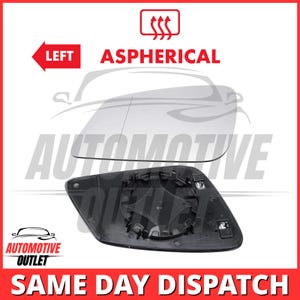 Left Side Wide Mirror Glass Clip On for BMW 1 Series F20 2011-2019 Angle Heated