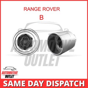 Master Locking Wheel-beveiligingsboutsleutel Letter D voor Land / Range Rover Discovery
