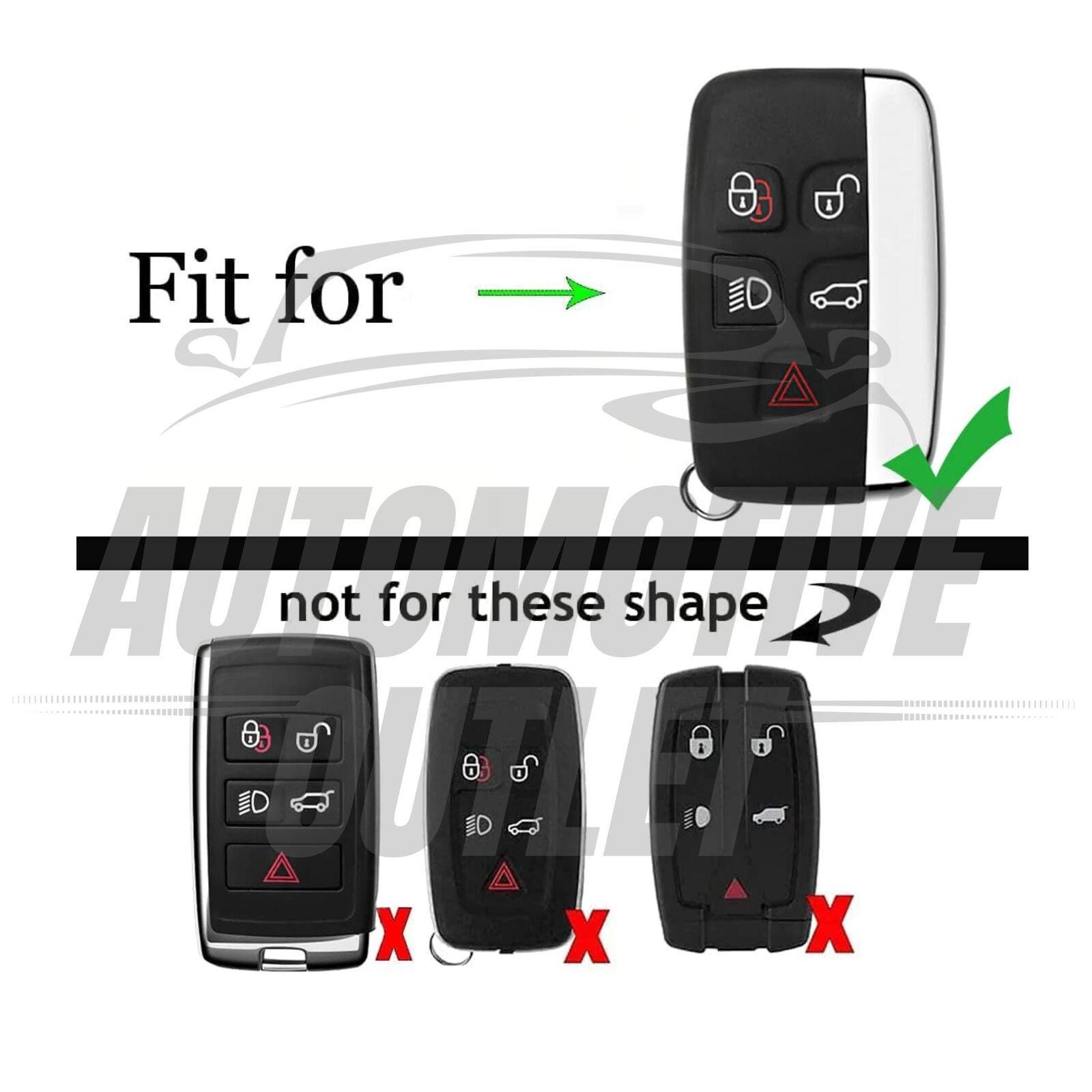 ROYALFOX(TM 5 buttons tpu smart remote Key Fob case Cover For Land