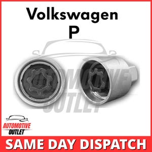 Master Locking Wheel-beveiligingsbout Sleutel antidiefstal voor VOLKSWAGEN-nummer 533, P