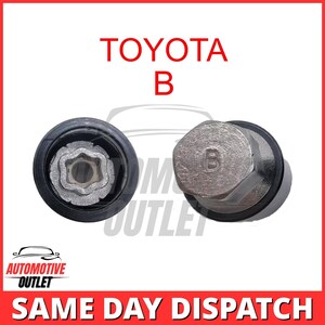 Master Locking Wheel-beveiligingssleutel 20 mm dopsleutelverwijderaar letter B voor TOYOTA