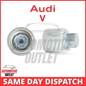 818 Letter V Master Locking Wheel Security Bolt Socket Antidiefstalsleutel voor AUDI