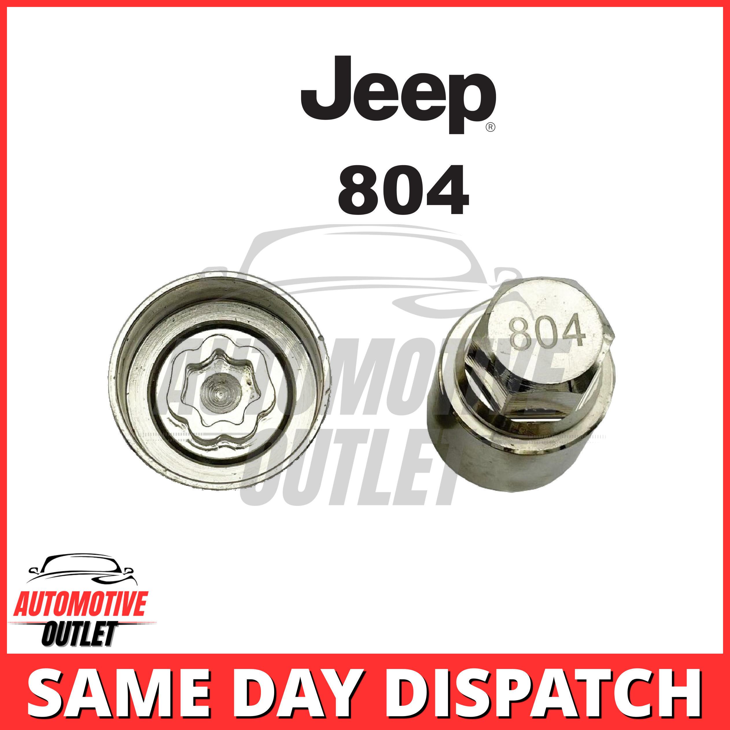 Master Locking Wheel Security Nut Key Bolt Socket Remover Number