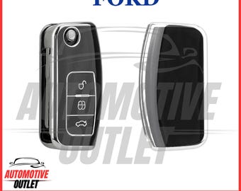 Flip Remote Key Fob Case Cover 3 Buttons For Ford Fiesta Mondeo C-Max Galaxy