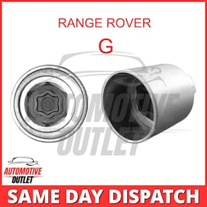 Master Locking Wheel-beveiligingsboutsleutel Letter G voor Land / Range Rover Discovery