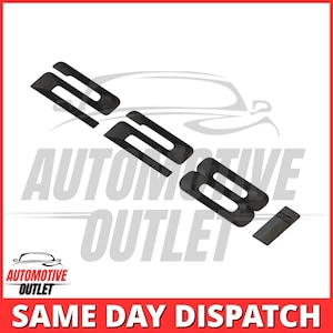 228i Lettering Rear Boot Lid Trunk Badge Emblem for BMW 2 Series, Matt Black