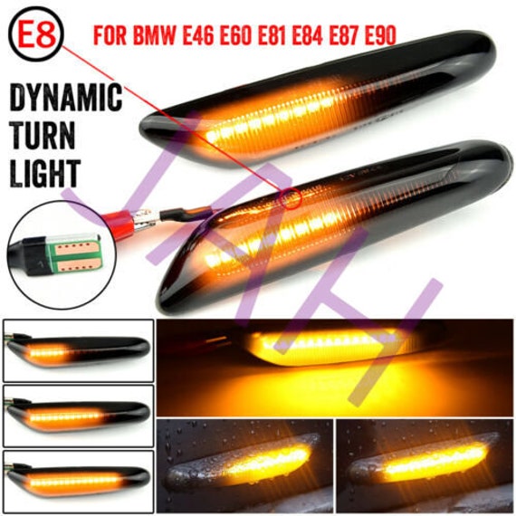 For BMW LED White Side Marker Light Turn Signal E82 E88 E60 E61 E90/91/92/93 Hot