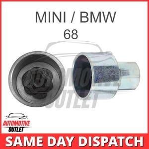 Vergrendelbare wielmoer Hoofdbout Veiligheidssleutelnummer 68, dopsleutel 17 mm voor MINI
