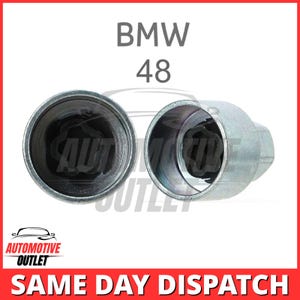 Vergrendelbare wielmoer Hoofdbout Veiligheidssleutel nummer 48, dop van 17 mm voor BMW