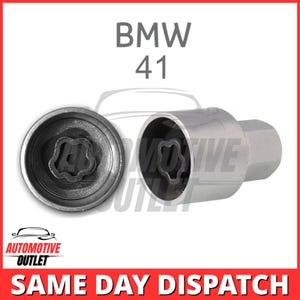 Vergrendelbare wielmoer Hoofdbout Veiligheidssleutel nummer 41, dop van 17 mm voor BMW