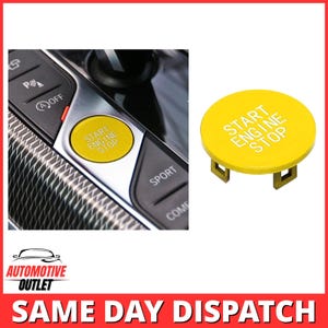 Motorstart-stopschakelaar/ontstekingsknop geel voor BMW 1 2 3 4 G42 G20 X3 F40