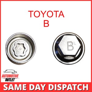 トヨタ用マスターロックホイールセキュリティキー20mmボルトソケットリムーバー文字B