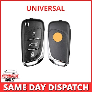 3 Button Ds Style Remote Shell Only Flip Key Universal Black Xkds00en For Vvdi