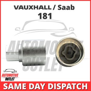 Master Locking Wheel Beveiligingsmoerboutverwijderaar Sleuteldop 181a voor Opel Saab
