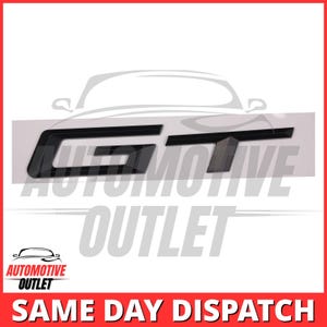 GT Lettering Rear Boot Lid Trunk Badge Emblem for BMW XDRIVE Series, Matt Black