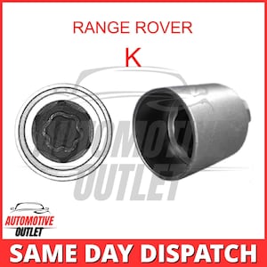 Master Locking Wheel Beveiligingsbout Sleutel Letter K voor Land / Range Rover Discovery