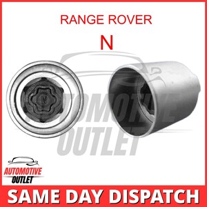 Master Locking Wheel Beveiligingsbout Sleutel Letter N voor Land/Range Rover Discovery