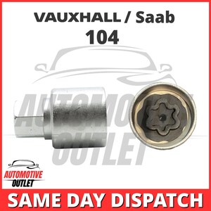 Master Locking Wheel-sleutel voor het verwijderen van moerbouten 104 Fer1708 voor Opel Saab